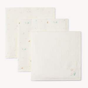 Σετ 3 πάνες με σχέδιο φύλλα για μωρό 