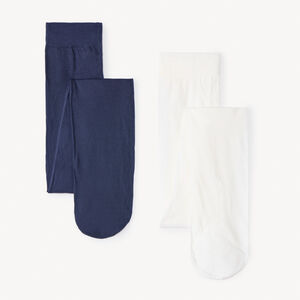 Σετ από 2 λεπτά μονόχρωμα καλσόν για κορίτσι 