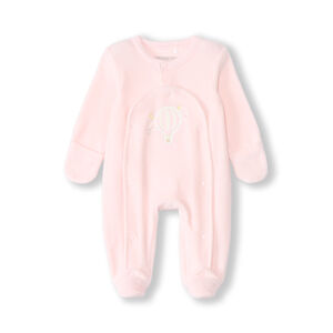 Φορμάκι βελουτέ με patch montgolfière για πρόωρο μωρό κορίτσι 