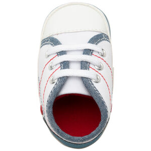 Μαλακά αθλητικά παπούτσια με λεπτομέρειες σε jean 