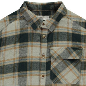 Πουκάμισο μακρυμάνικο με καρό σχέδιο και γιακά mao για bebe αγόρι 