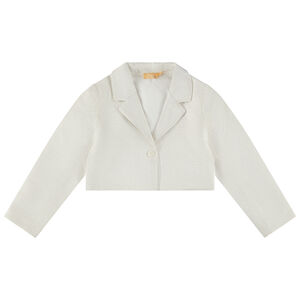 "Κοντό σακάκι από jacquard και lurex για κορίτσι" 