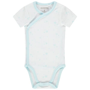 Σώμα κοντό μανίκι από βαμβάκι με σχέδιο αστέρια σε όλη την επιφάνεια 