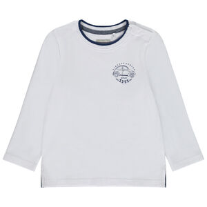 Μακρυμάνικο μπλουζάκι με τύπωμα αυτοκινήτου για μωρό αγόρι 