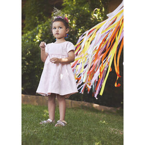 Φόρεμα γιορτής με ιριδίζουσα όψη για μωρό κορίτσι 