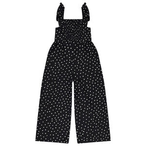 Combi μακρύ jersey με εφέ πτυχών και πουά για κορίτσι 