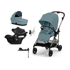 Σύστημα μεταφοράς Melio Stormy Blue | light blue με κάθισμα αυτοκινήτου ATON B2 I-SIZE 