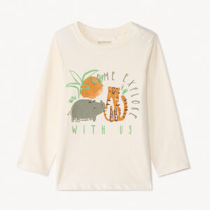 Μπλούζα μακρυμάνικη από jersey με φαντεζί σχέδιο για bebe αγόρι 