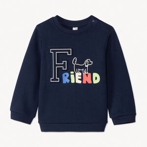 Φούτερ molleton με ανάγλυφο print για μωρό αγόρι 