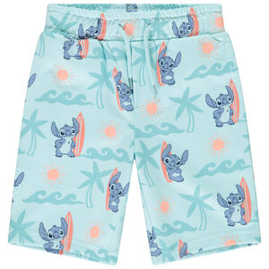 Βερμούδα πλεκτή molleton με σχέδιο Stitch Disney για αγόρι Surf Day 