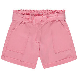Σορτς paperbag με ζώνη για δέσιμο για κορίτσι 