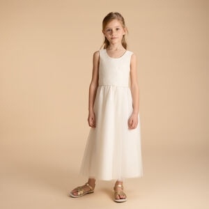 Γιορτινό φόρεμα με τούλι και κεντημένα σχέδια για κορίτσι 