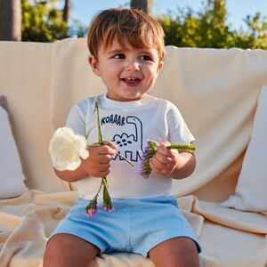 T-shirt με κοντά μανίκια με σχέδιο ζώων για μωρό αγόρι 