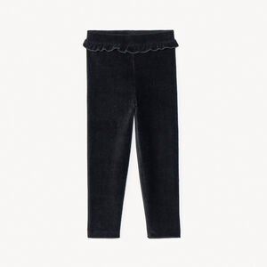 Παντελόνι βελουτέ με βολάν για bebe κορίτσι 