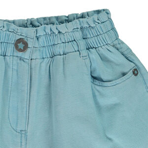 Σορτς μονόχρωμο πάνινο για κορίτσι 