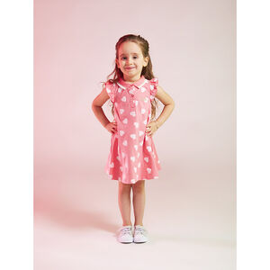 Φόρεμα polo από jersey με σχέδιο για κορίτσι 