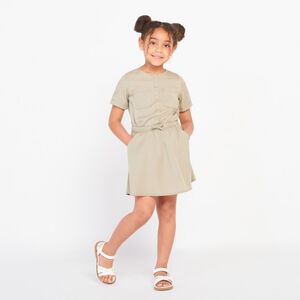 Ρόμπα κοντομάνικη effet jean για κορίτσι 