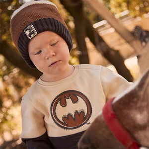 Σετ σκουφάκι + snood διπλωμένο σε sherpa για αγόρι 