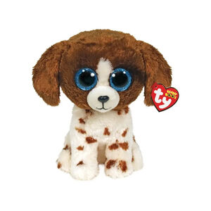 Beanie Boos Muddles Χνουδωτό Σκυλάκι Καφέ Και Λευκό 23εκ TY 