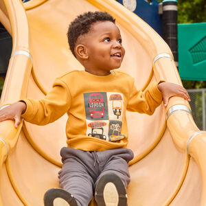 Σετ φόρμας 2 τμχ. από molleton με σχέδιο για bebe αγόρι 