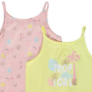 Σετ από 5 αμάνικα μπλουζάκια φαντεζί για bebe κορίτσι 