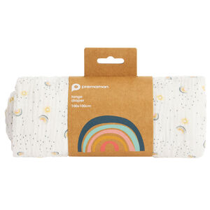 Πάνα Βαμβακερή Με Εκτύπωση Ουράνιου Τόξου 100 X 100 Εκ. 