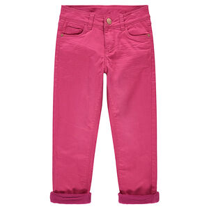 Παντελόνι από τουίλ με μόνιμες τσακίσεις και φλις επένδυση 