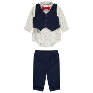 Σετ 2 τεμαχίων γιορτινό για μωρό αγόρι 