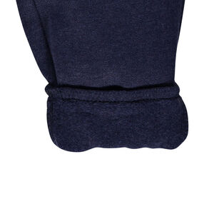 Μονόχρωμο παντελόνι φόρμας από φανέλα, χνουδωτή στο εσωτερικό 