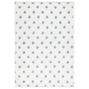 Κουβέρτα σε sherpa με σχέδιο αστέρια 80x110 cm 