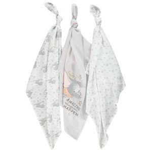 Σετ από 3 γάζες βαμβακιού Dumbo Disney 