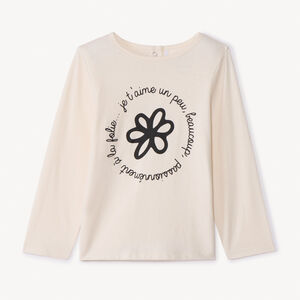 Μακρυμάνικο μπλουζάκι από jersey με φαντεζί σχέδιο για bebe κορίτσι 