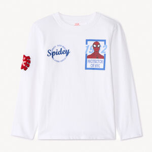 Μπλούζα μακρυμάνικη jersey μονόχρωμη με Spider-Man Marvel για αγόρι 