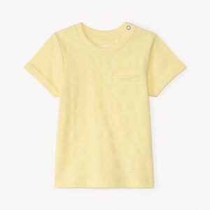 T-shirt κοντομάνικο απλό από ζέρσεϊ με εφέ ποπ κορν για μωρό αγόρι 