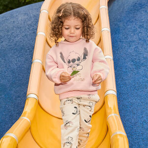 Σετ φούτερ molleton και φόρμα Stitch Disney για bebe κορίτσι 