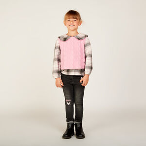 Πουκάμισο με μακριά μανίκια 2 σε 1 για κορίτσι. 