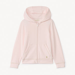 Γιλέτ μπότα μονόχρωμο με κουκούλα για κορίτσι 