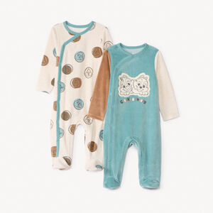 Σετ 2 βελούδινα dors-bien Tic & Tac Disney για μωρό αγόρι με διαφορετικά ανοίγματα ανάλογα με την ηλικία 