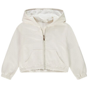 Ζακέτα από φούτερ με ρίγες lurex για κορίτσι 