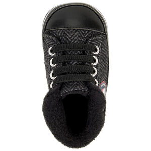 Αθλητικά παπούτσια ψηλά με ρεβέρ effet πλεκτό για bebe αγόρι 