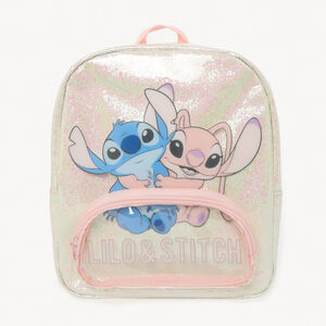 Σακίδιο διπλού υλικού με ιριδίζον εφέ Stitch & Angel Disney για bebe κορίτσι 
