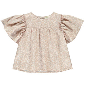 Τουνίκ με κοντά μανίκια και φαρδιά γραμμή, με σχέδιο spots για κορίτσι 