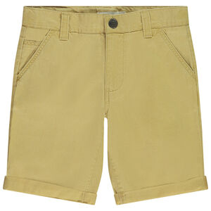 Βερμούδα μονόχρωμη υφασμάτινη φαντεζί για αγόρι 