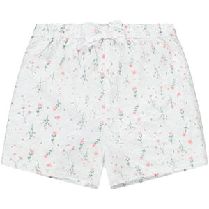 Σορτσάκι από βροδερία αγγλική με σχέδιο λουλούδια για μωρό κορίτσι 