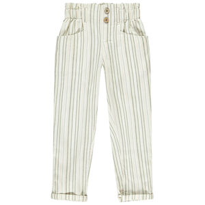 Παντελόνι ριγέ πάνινο για κορίτσι 