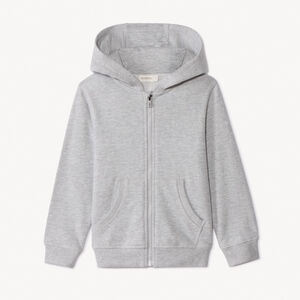 Ζακέτα με κουκούλα από molleton μονόχρωμη για αγόρι 