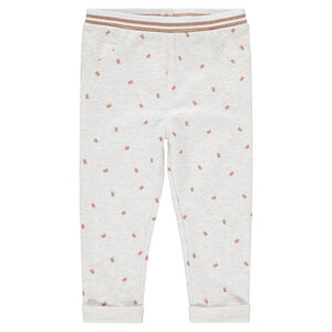 Ζέρσεϊ κολάν με εμπριμέ μοτίβο και γυαλιστερή ελαστική μέση 