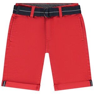 Βερμούδα από ύφασμα με αποσπώμενη πλεκτή ζώνη για αγόρι 