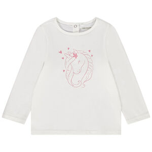 T-shirt μακρυμάνικο από jersey για κορίτσι μωρού 