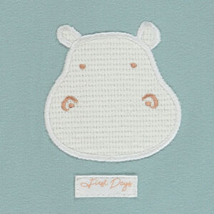 Σέτ 2 τμχ. με σχέδιο ιπποπόταμου για μωρό αγόρι 